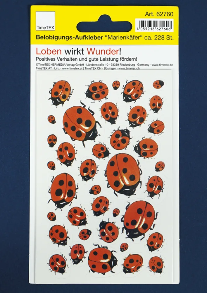 Belobigungs-Aufkleber "Marienkäfer", 228 Stück
