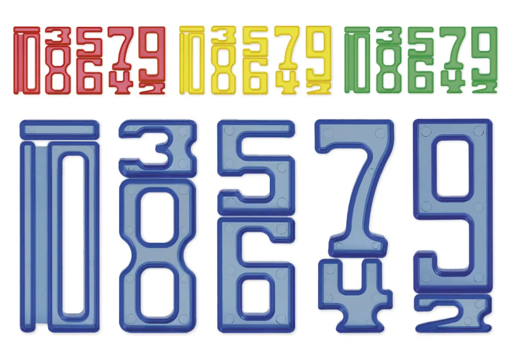 TimeTEX Getallen-bouwstenen "getal op getal", 35-delige set