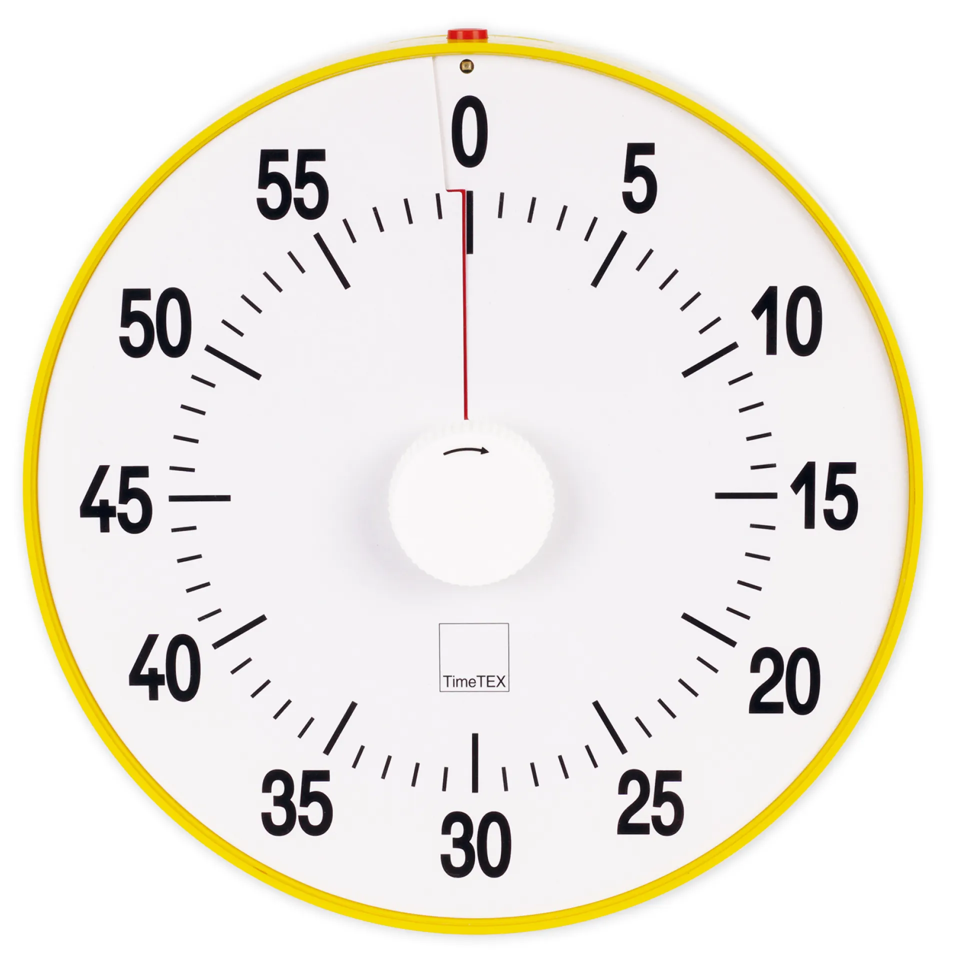 TimeTEX Zeitdauer-Uhr "lautlos" XL, 32 cm ø, mit Ampelscheibe + Pausentaste