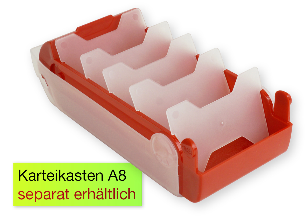 Przekładki do plastikowych pudełek na dokumenty, A8, 10 szt.