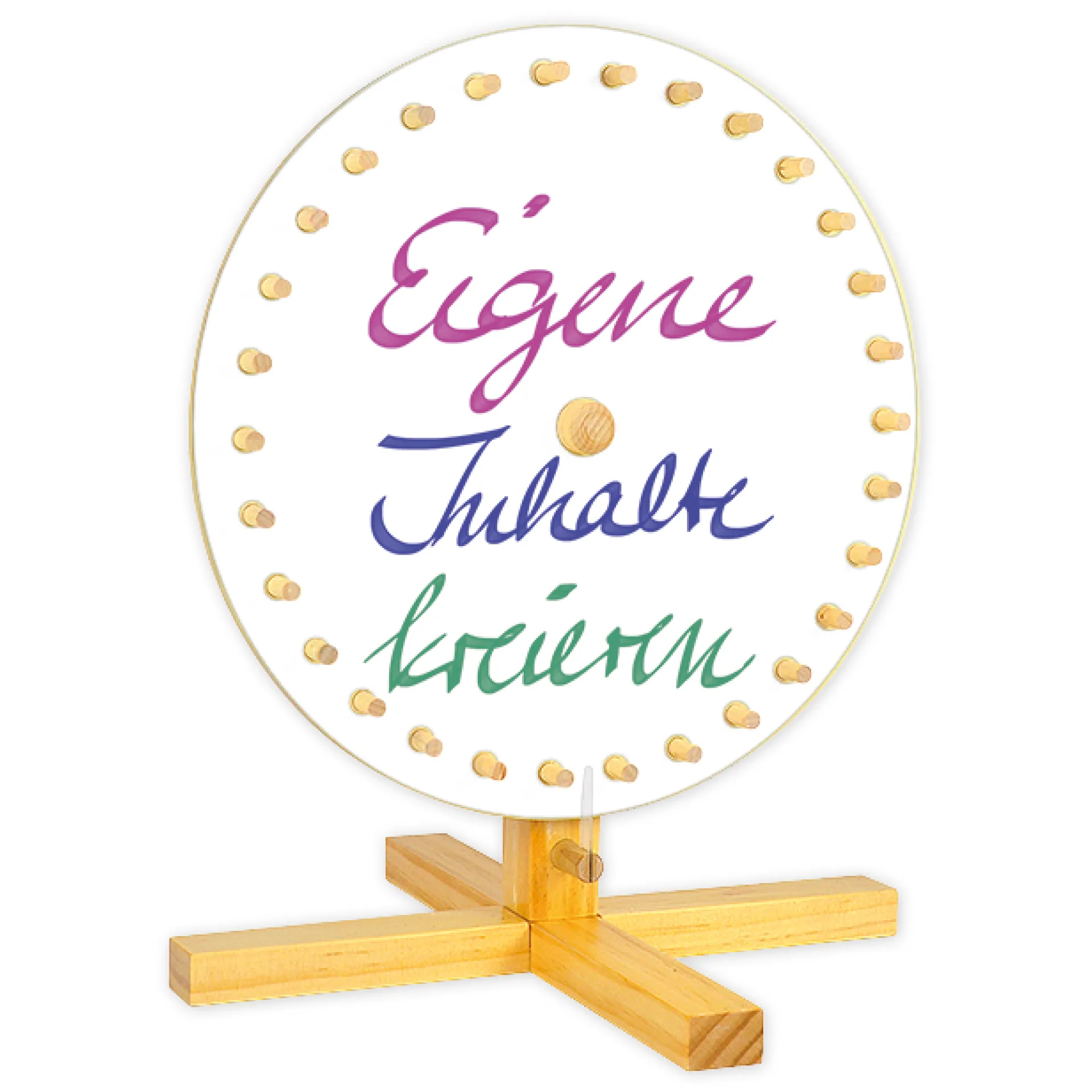 Lyckohjul i trä "Fortuna-Lignum", 30 cm diameter