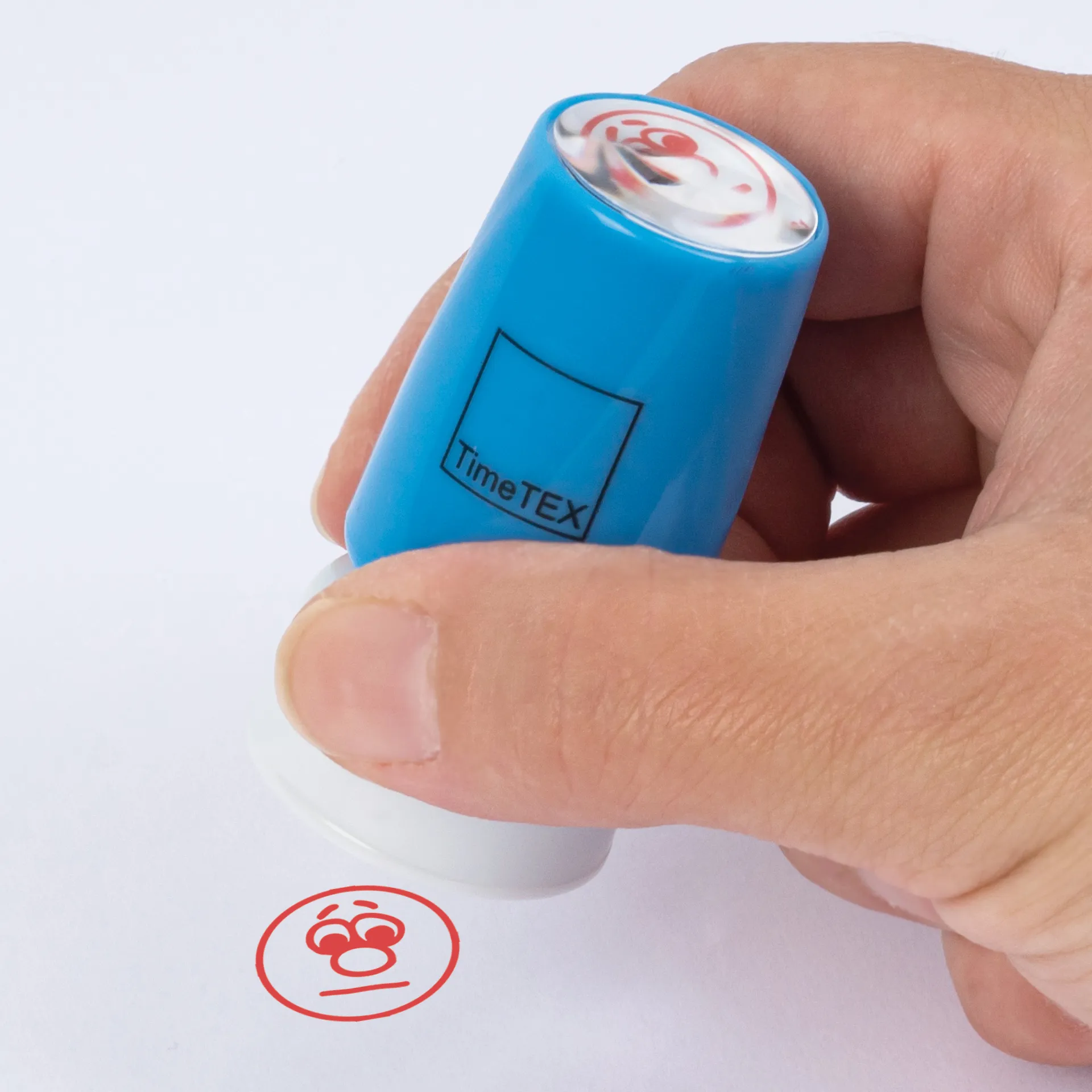 Siebdruck-Stempel "Perpetuum", "Gesicht neutral"