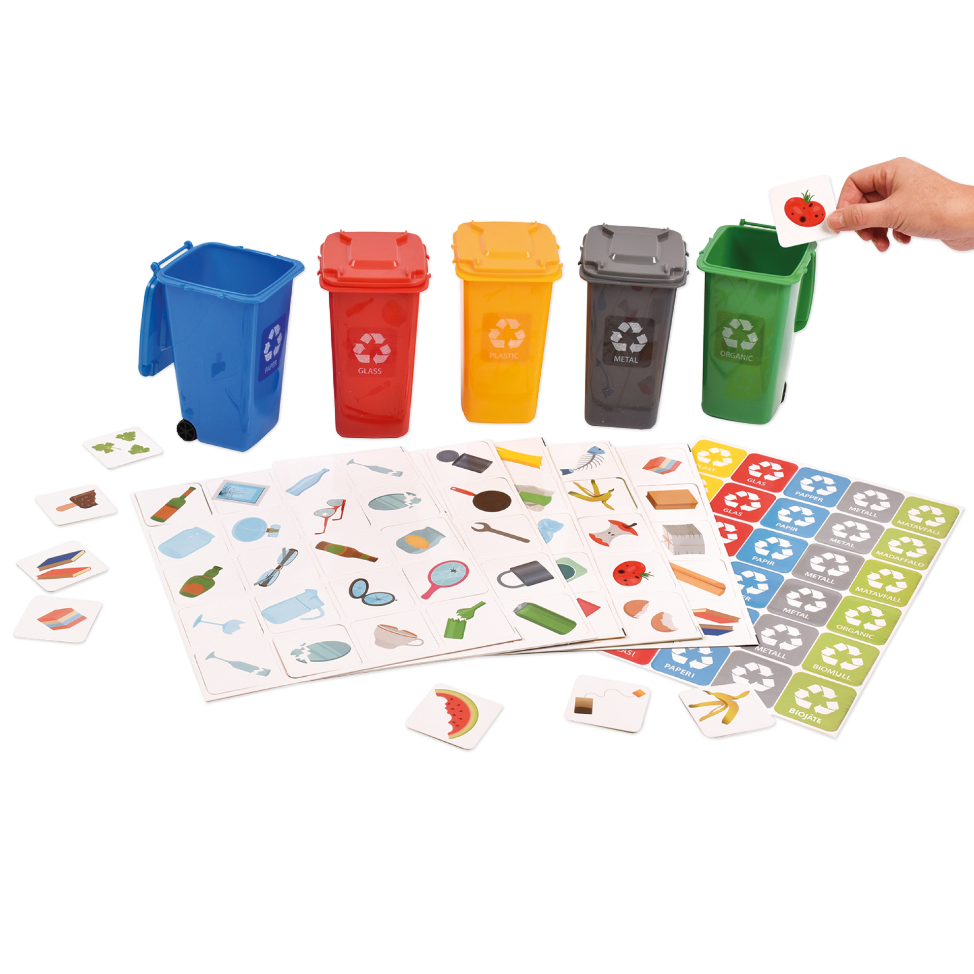 TimeTEX Set "Recycling-Tonnen", 105-tlg.