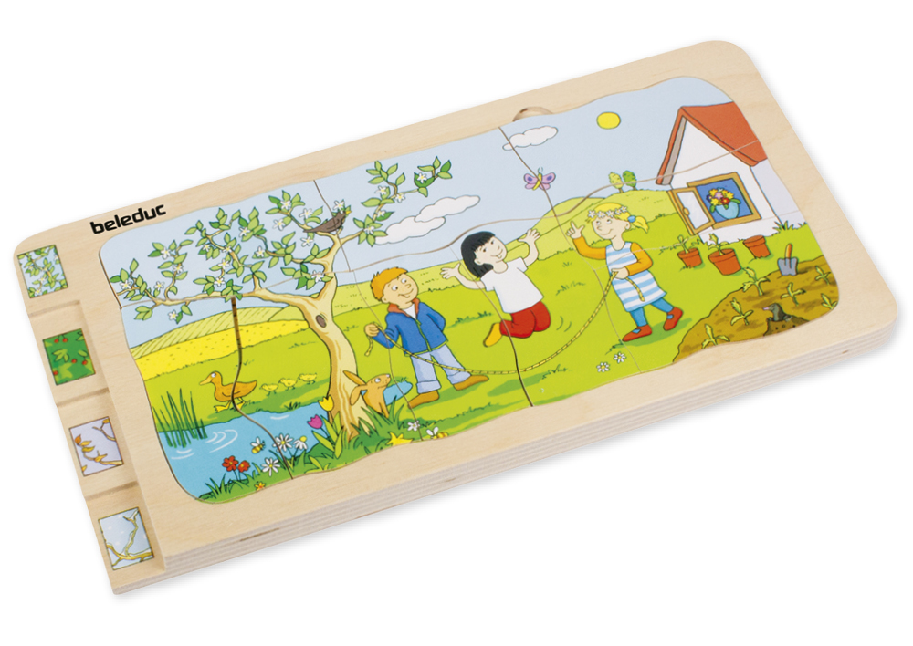 Hagemann beleduc Schichten-Puzzle "Vier Jahreszeiten", 36-tlg.