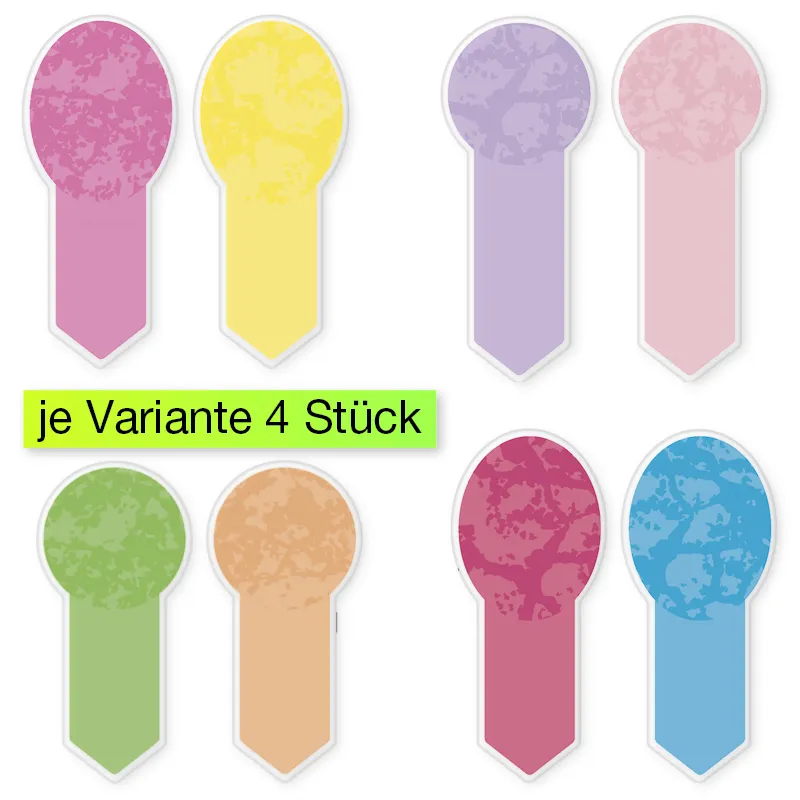 TimeTEX bokmärken 16 stycken, självhäftande