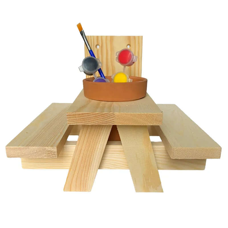 Bastelset "Picknick-Tisch für Eichhörnchen", 4-tlg.