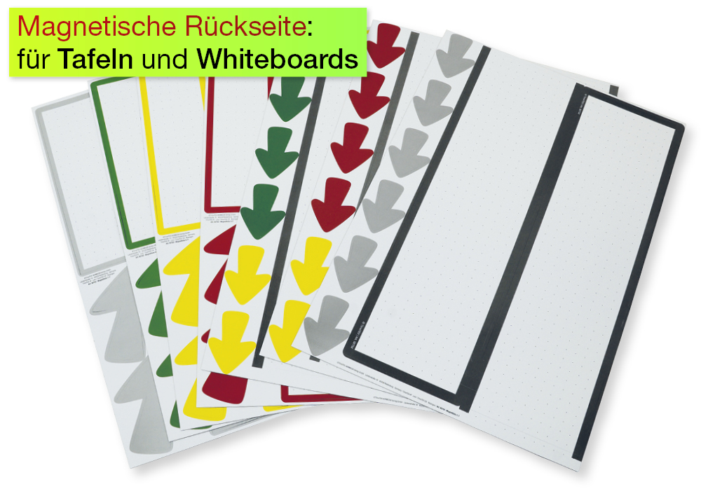 TimeTEX tidslinje "Flexaform" blank, magnetisk, 64-delt.