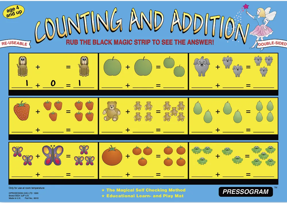 TimeTEX Zaubertafel "Mathematik" Englisch Rechen-Zauber