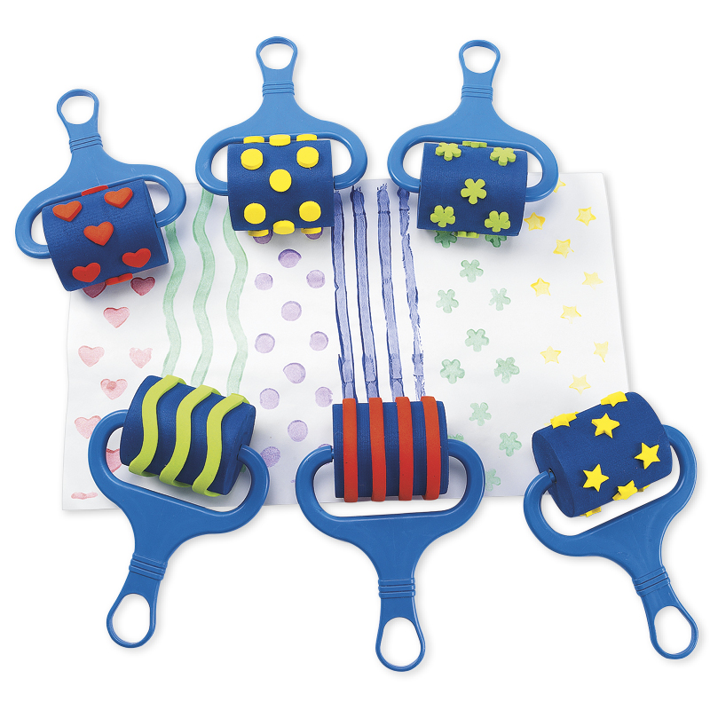 TimeTEX Roll-Stempel aus Moosgummi, 6-tlg.