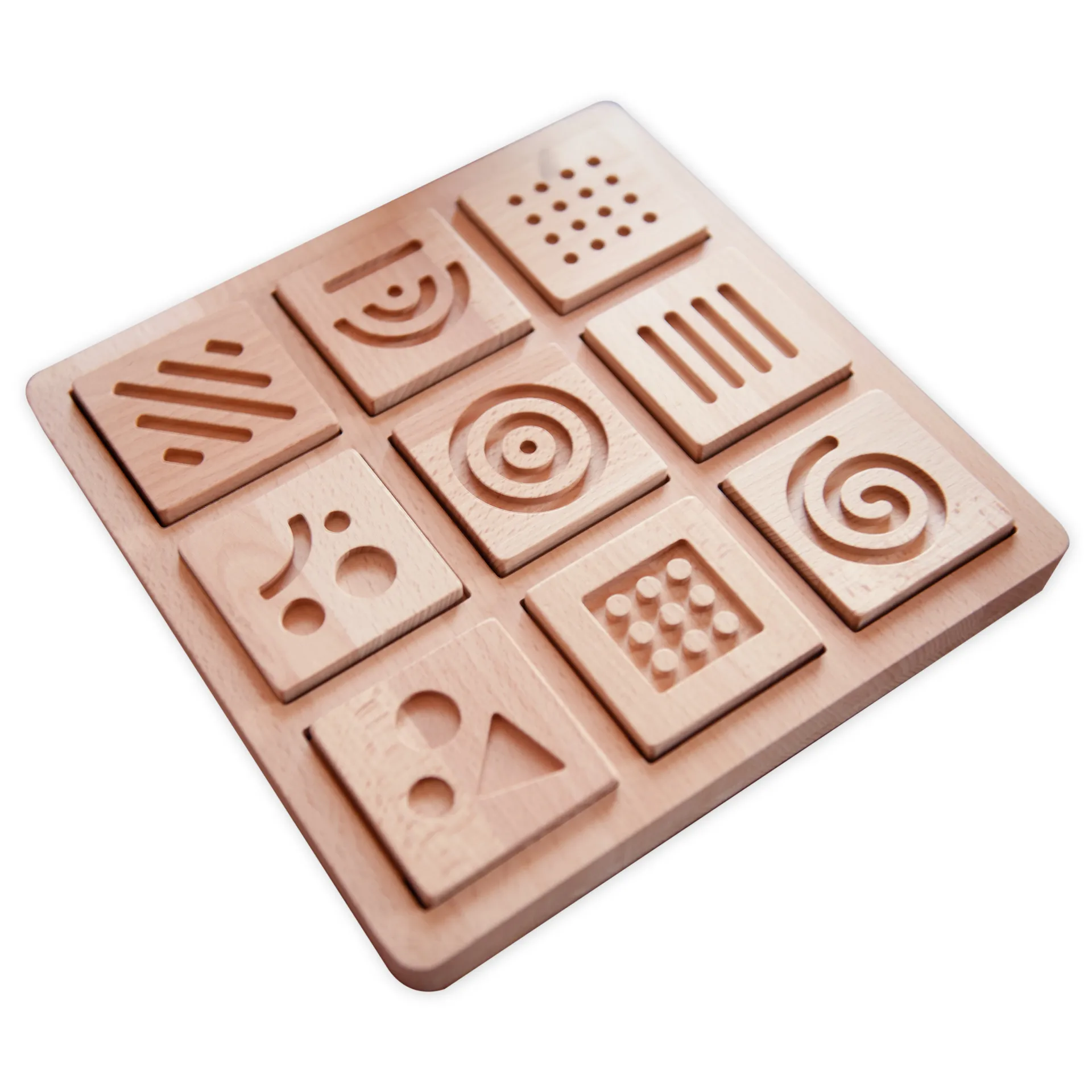 Jeu de memory sensoriel « Puzzle », en bois, 20 pcs