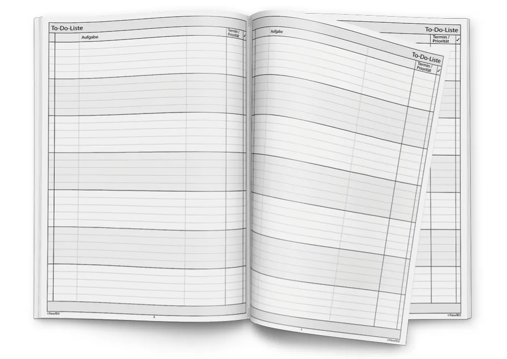 TimeTEX Heft To-Do-Listen A4, 32 Seiten