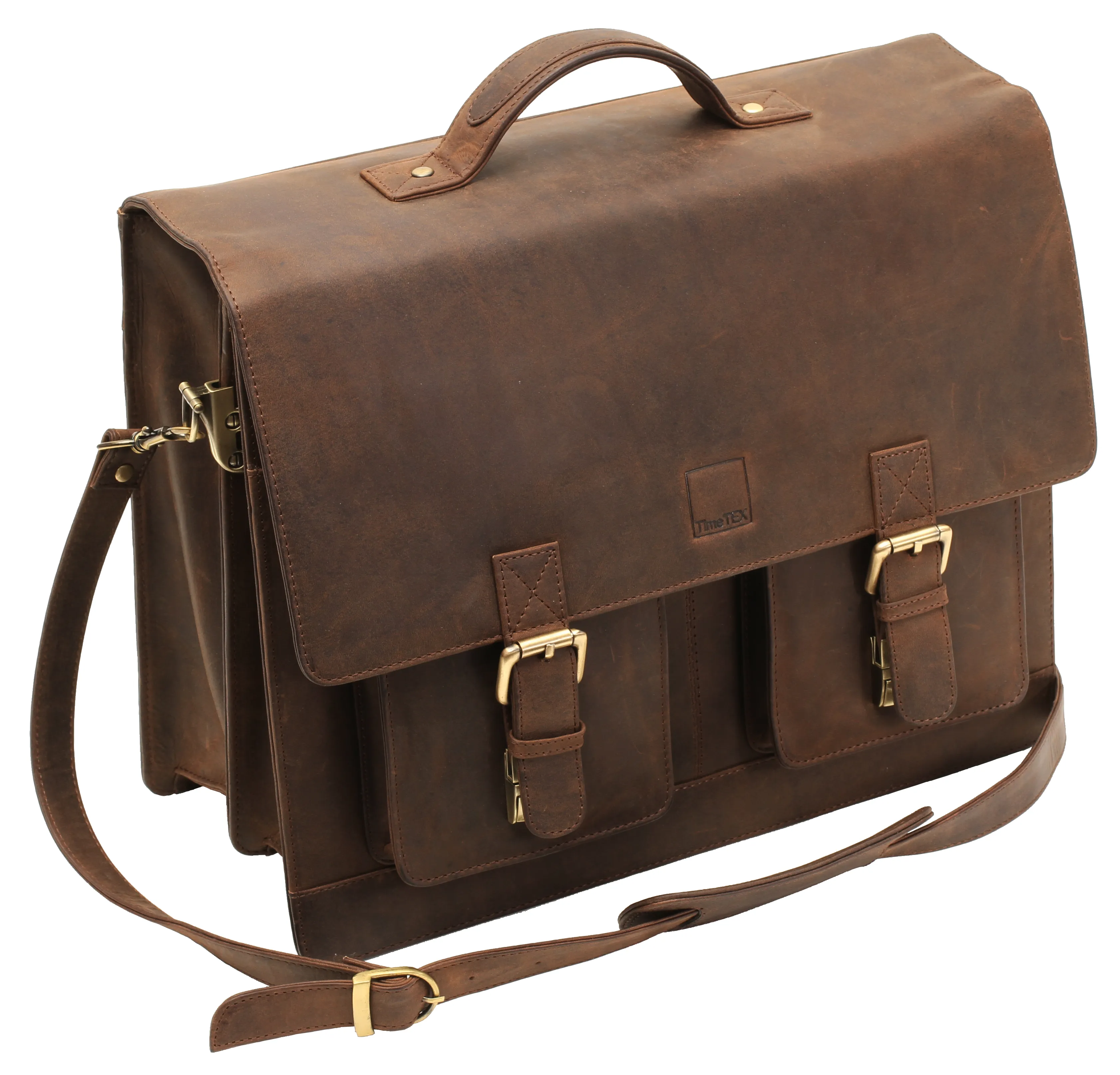 TimeTEX-Büchertasche "Selecta Classic", ranger, Sattelleder II./SO