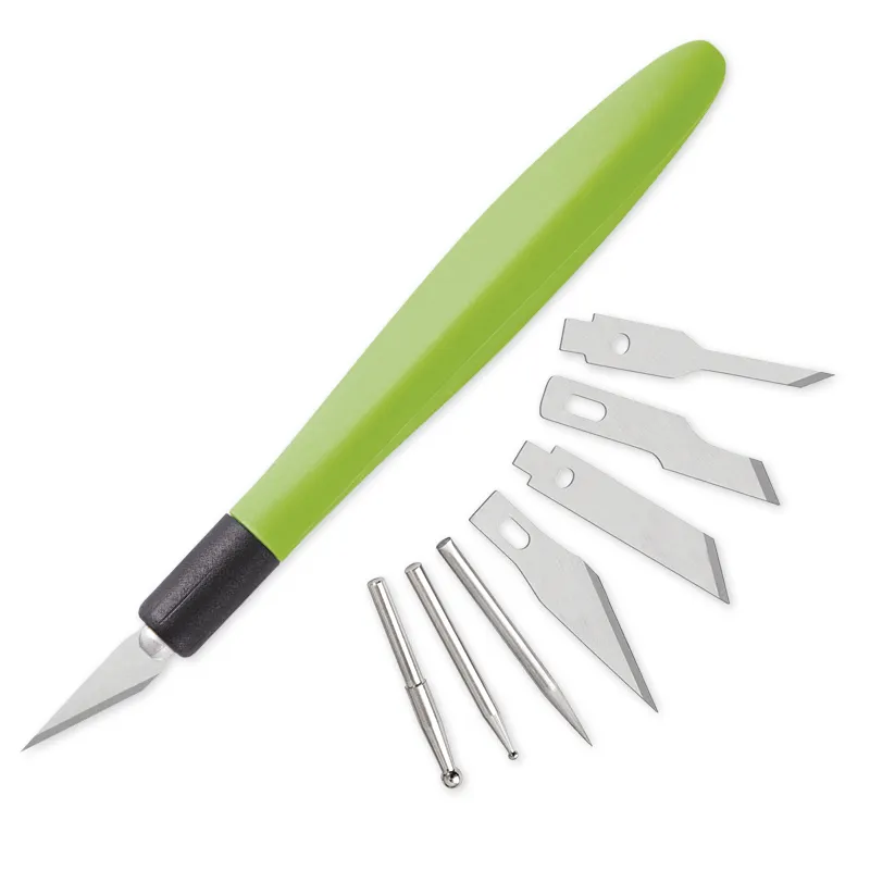 Bastelwerkzeug-Set apfelgrün 9-tlg.