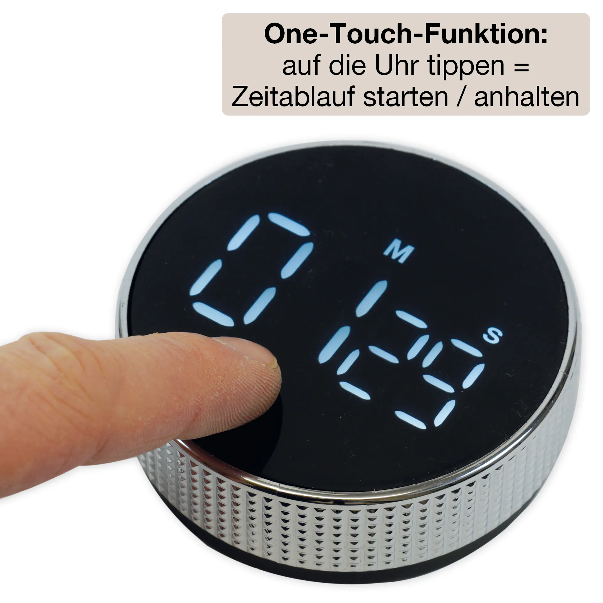 Zeitdauer-Uhr "Digi-Disc" mit Dreh