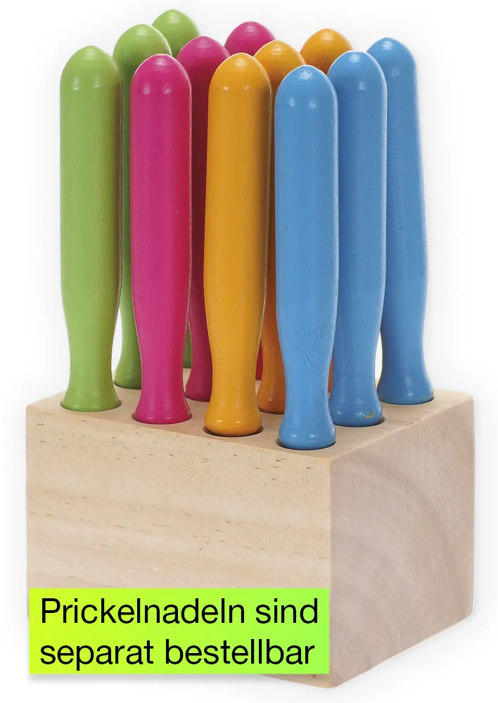 Holzblock für Prickelnadeln, 85x65x55 mm