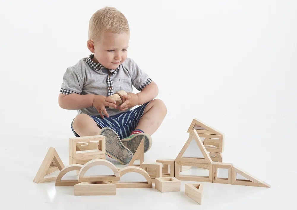 Holzbausteine "Spiegel", 24-tlg.