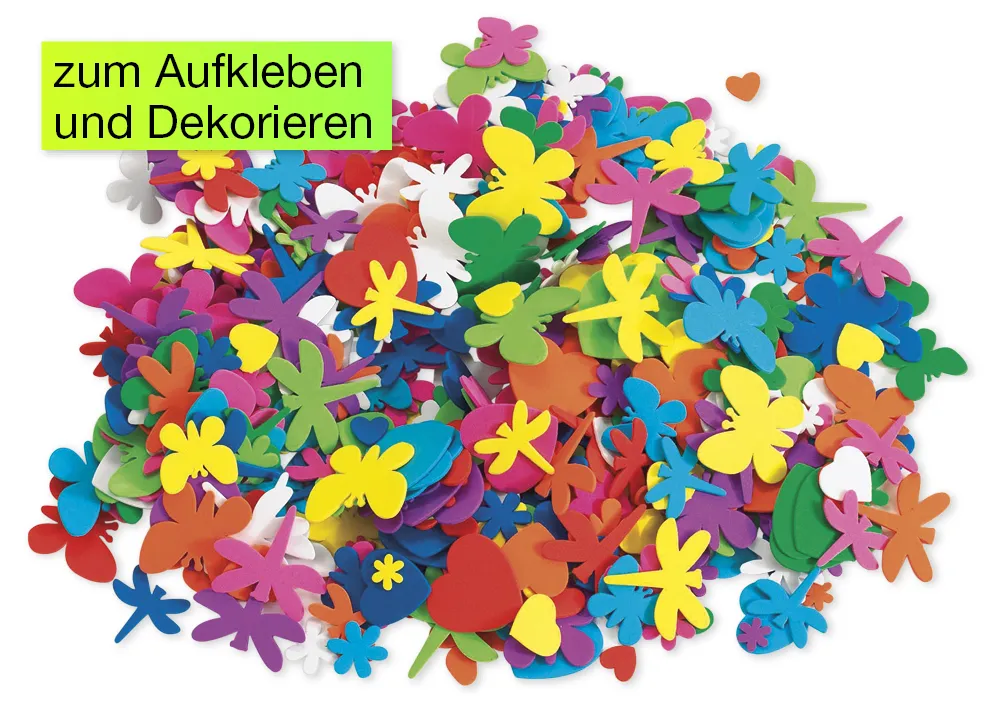 Moosgummi - Moosgummi former och former, 500 delar