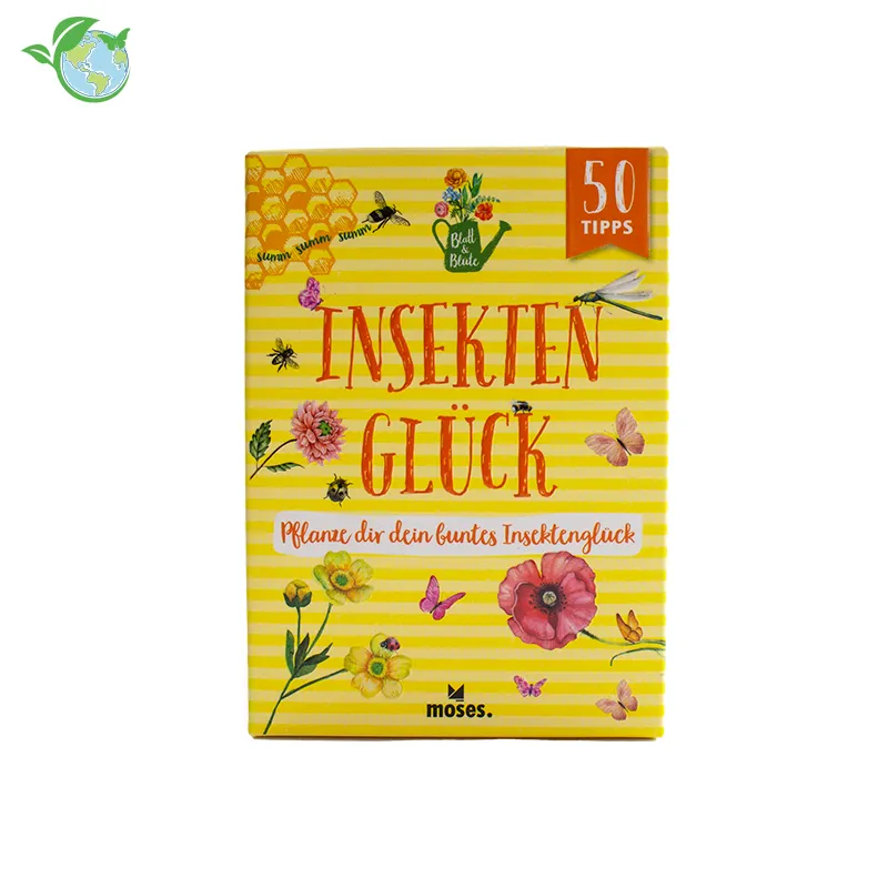 Karten-Set "Insektenglück - Pflanze dir dein buntes Insektenglück", 50-tlg.