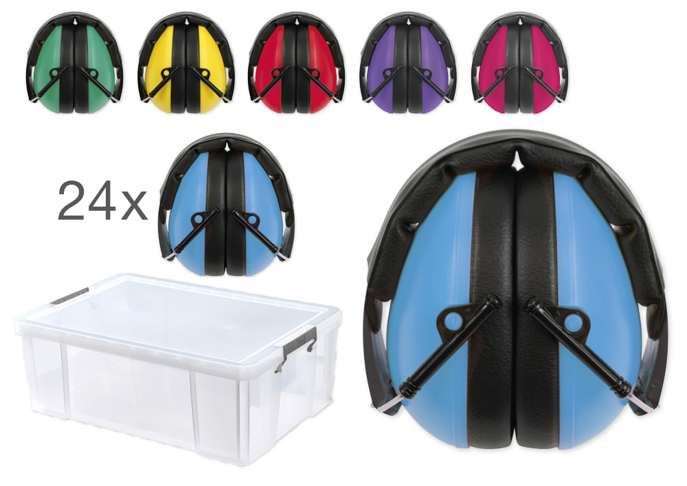 Klassensatz Gehör-Schutz "Auris Plus", 24-tlg., in Box