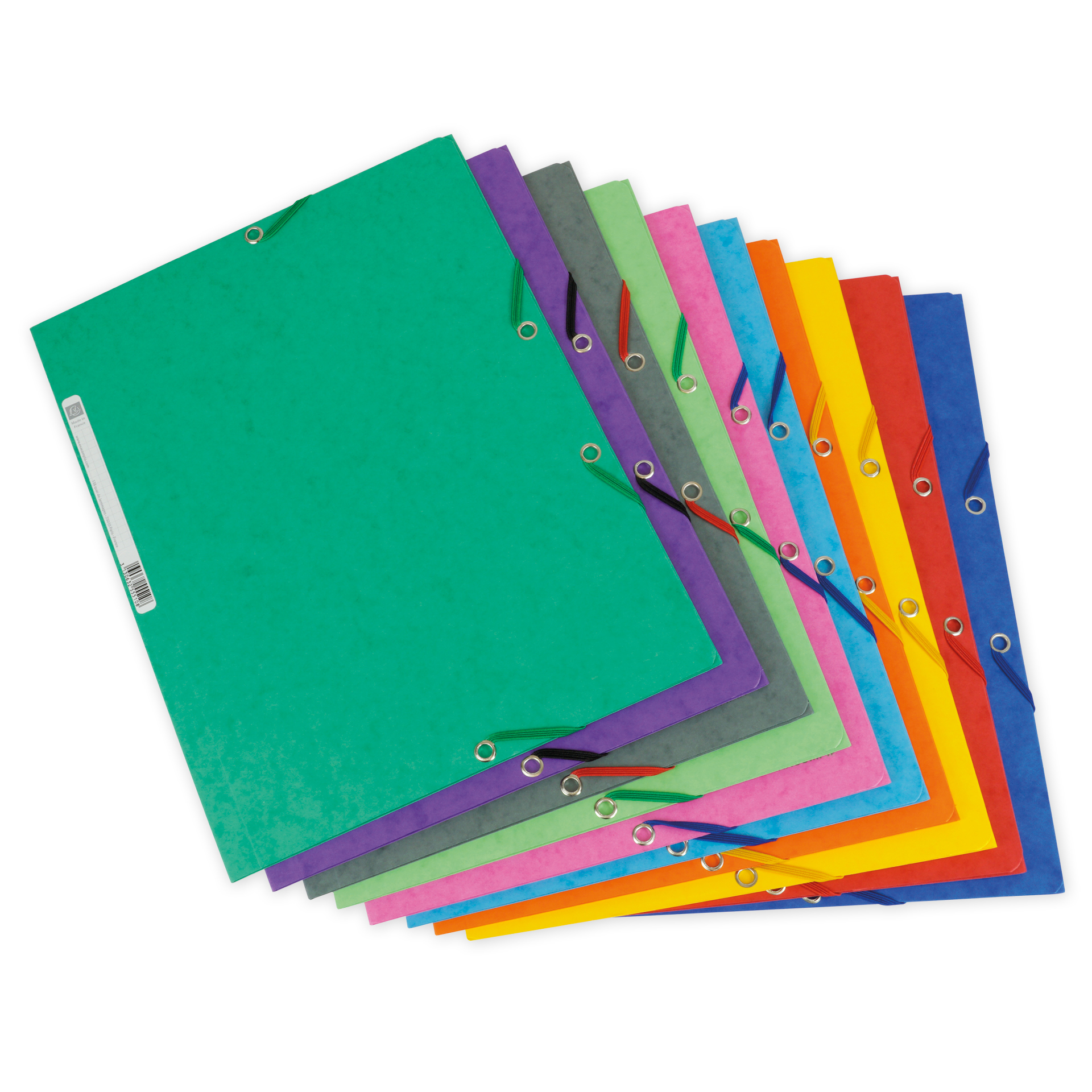 Hagemann Set Sammelmappe aus Pappe A4-Plus, 10 Stück, farbig
