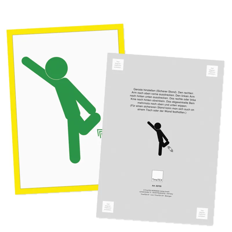 Planșe XL cu activități, A4, "învățare prin mișcare", magnetice, 26 de piese