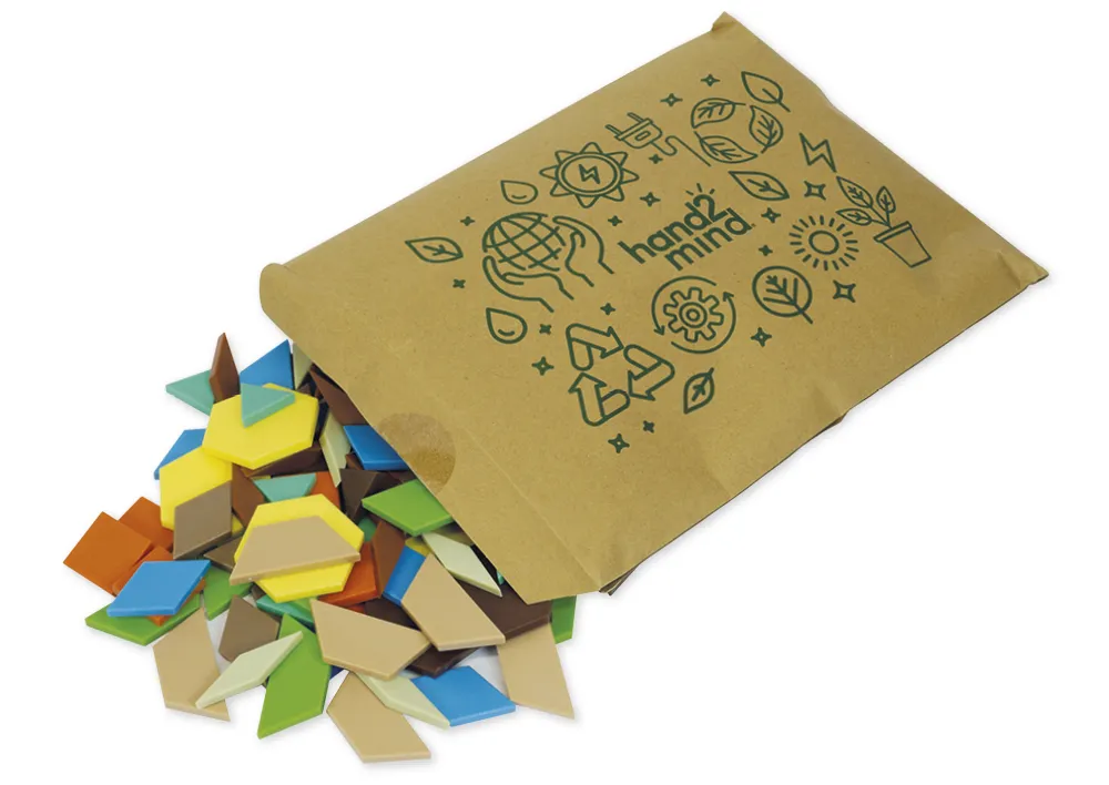 Legespiel Geometrie "Recycling & Umweltschutz", 110-tlg.