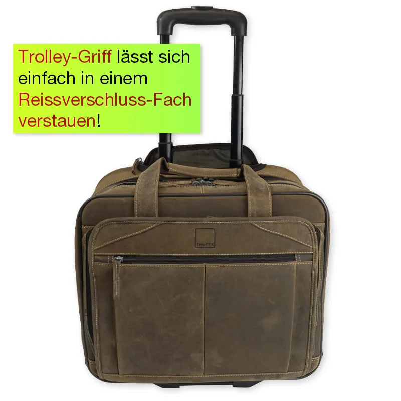 TimeTEX Multifunktions-Trolley "Pera Classic II", ranger, Sattelleder II./SO