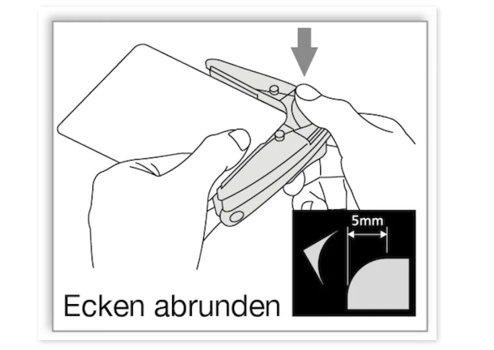 Eckabrunder Plus für Laminierfolien + Papier Eckabrunder Plus für Laminierfolien + Papier
