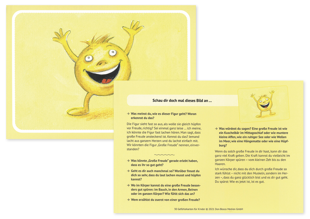 Karten-Set "30 Gefühlekarten für Kinder"