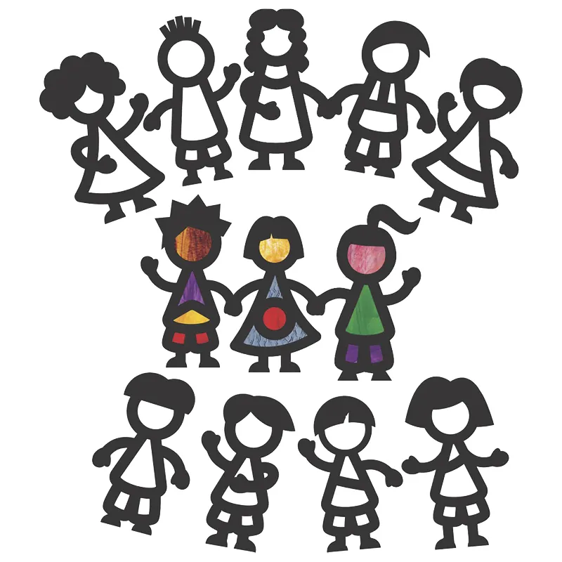 Transparentpapier-Rahmen "Freunde", 36 Stück