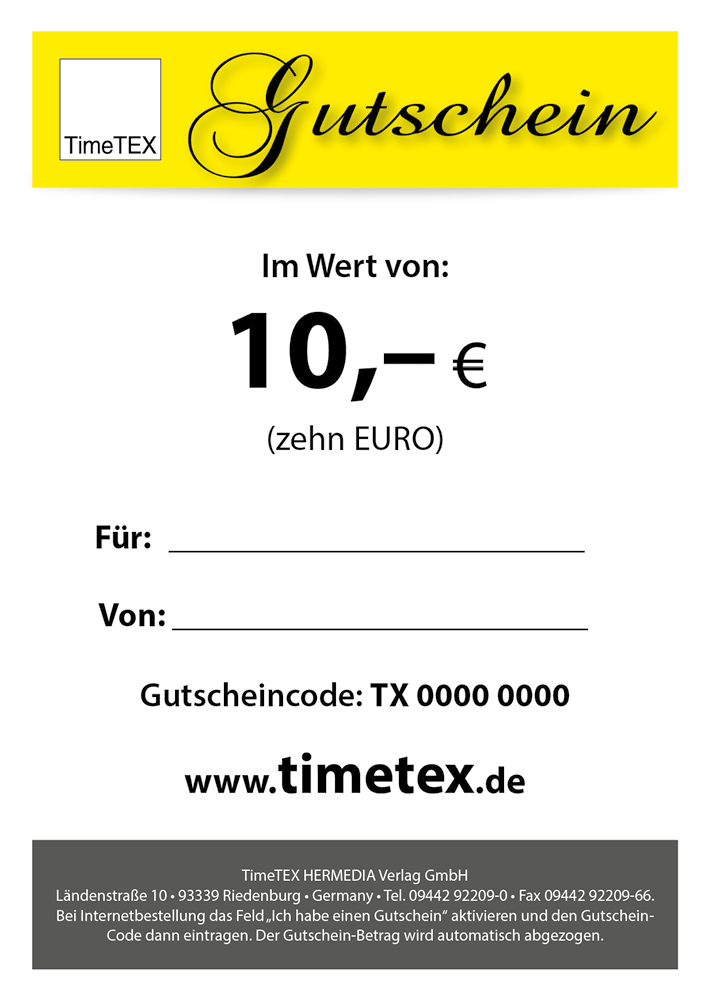 TimeTEX Geschenkgutschein 10,00