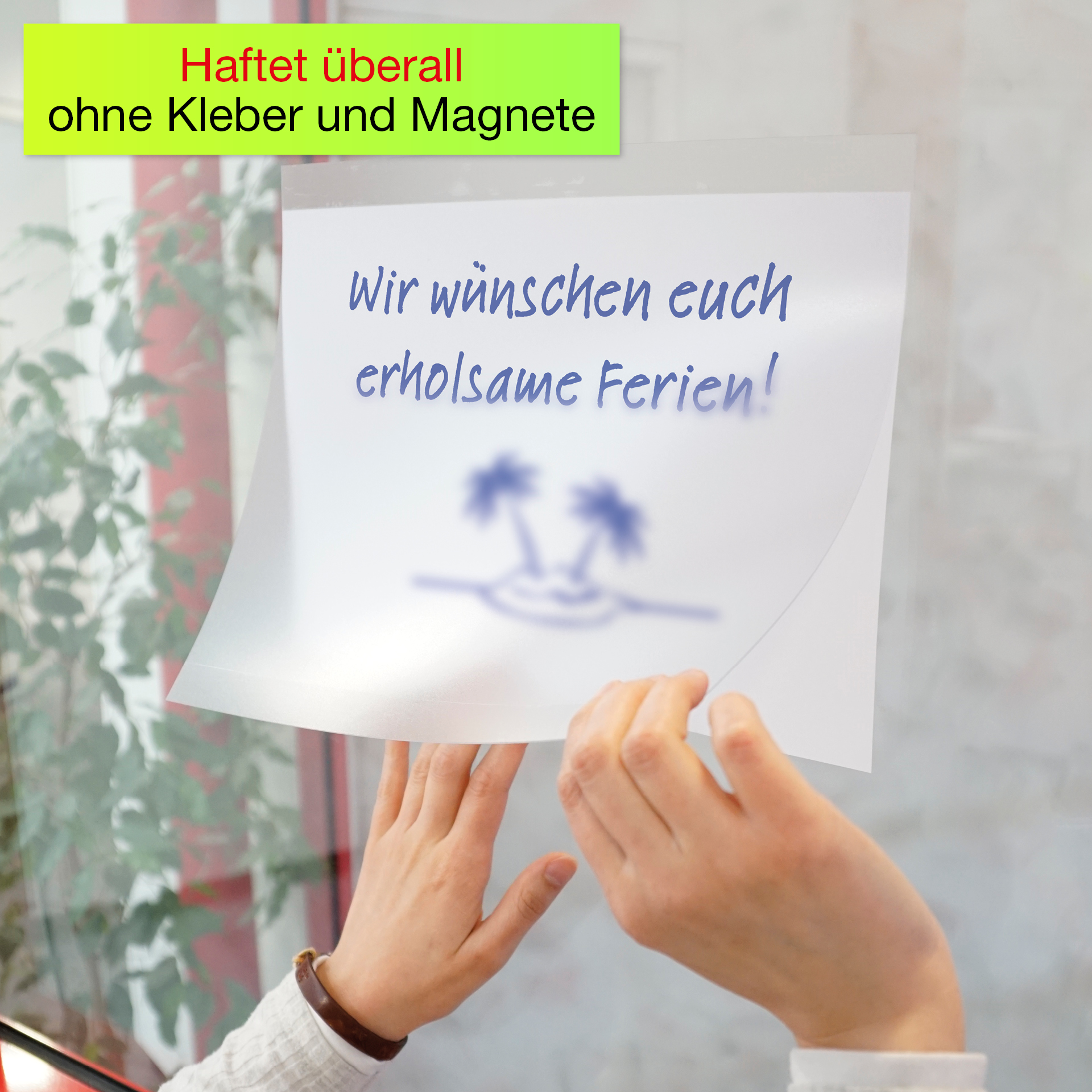 TimeTEX anslagsfickor A4 liggande, självhäftande, 2 st