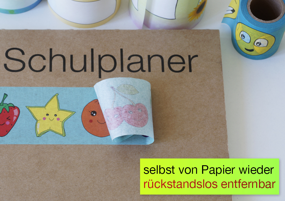 Deko-Band Reispapier 5 cm, selbstklebend, 10m