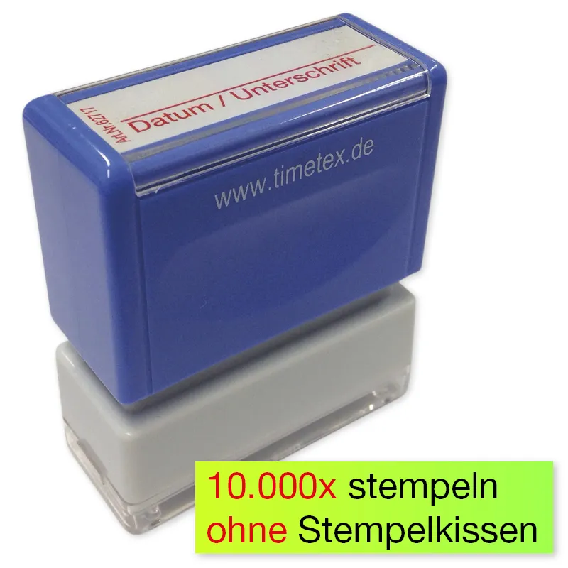 Siebdruck-Stempel "Perpetuum", "Unterschrift"
