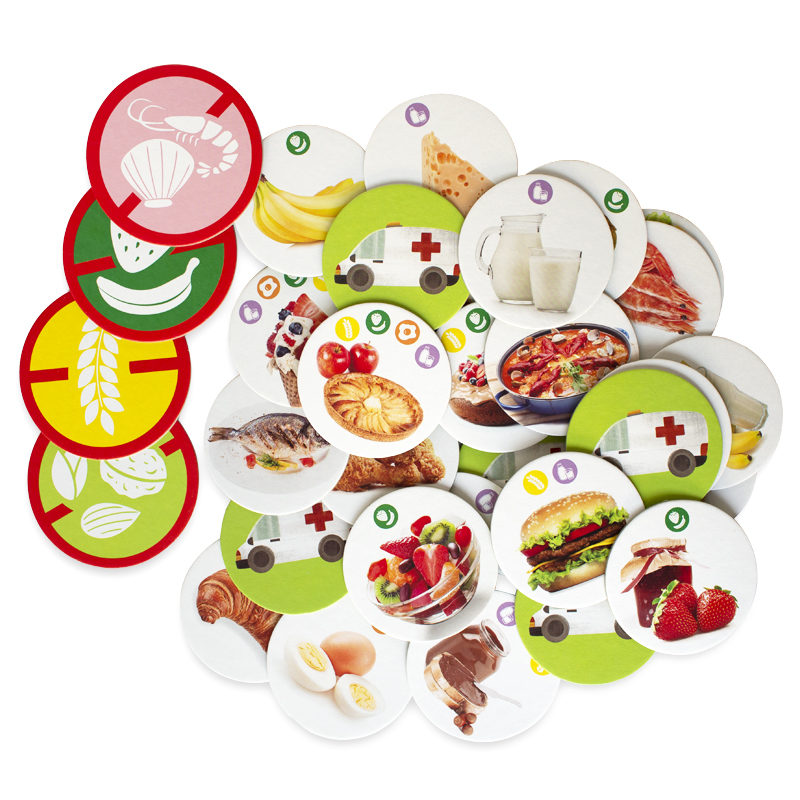 Lernspiel "Lebensmittel-Allergien und -Intoleranzen", 65-tlg.