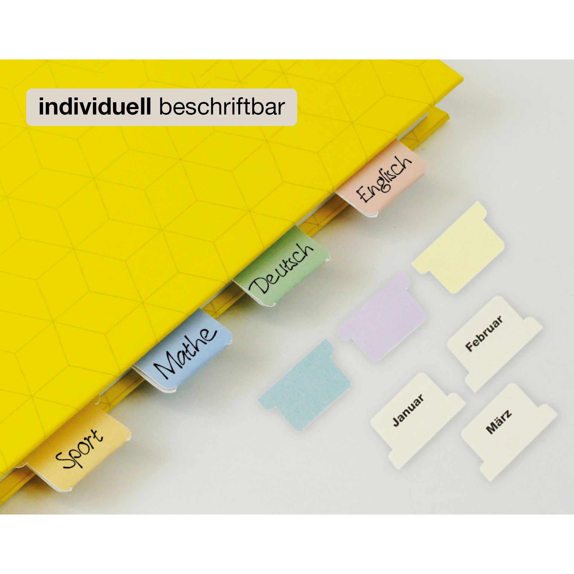 Register-Taben 29-tlg., selbstklebend, aus Karton-Papier