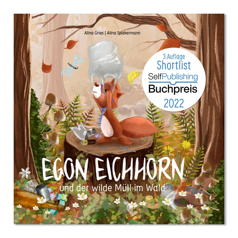 Buch "Egon Eichhorn und der wilde Müll im Wald", 48 Seiten