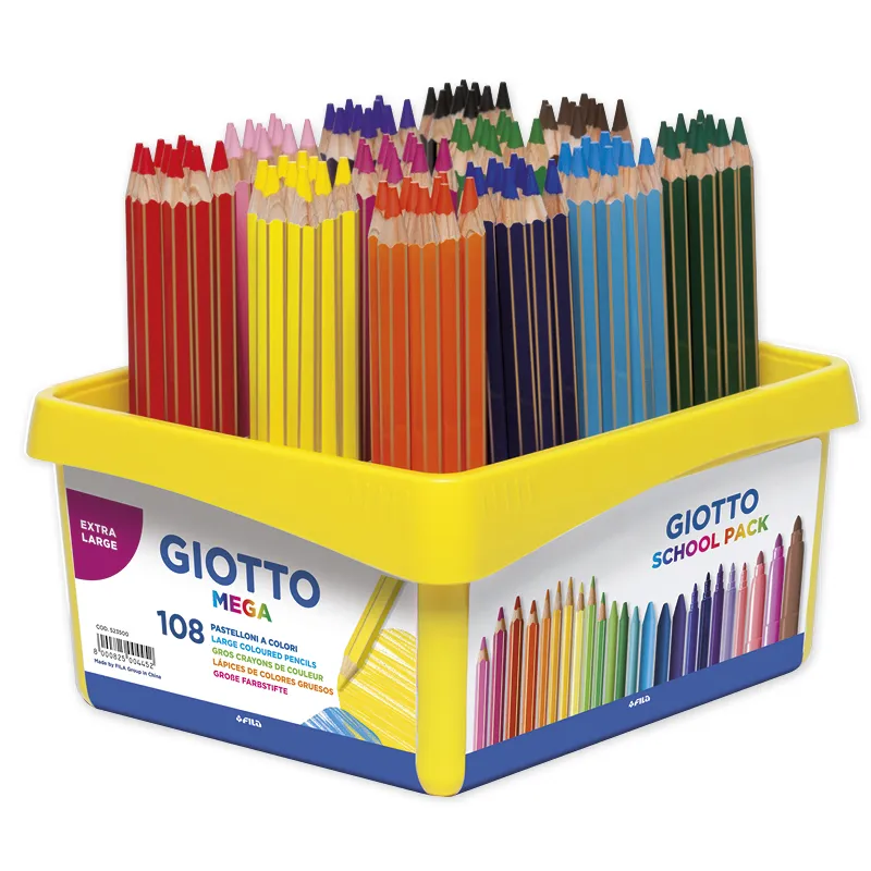 GIOTTO Gruppen-Set Buntstifte, Mine 5,5 mm, 108-tlg.