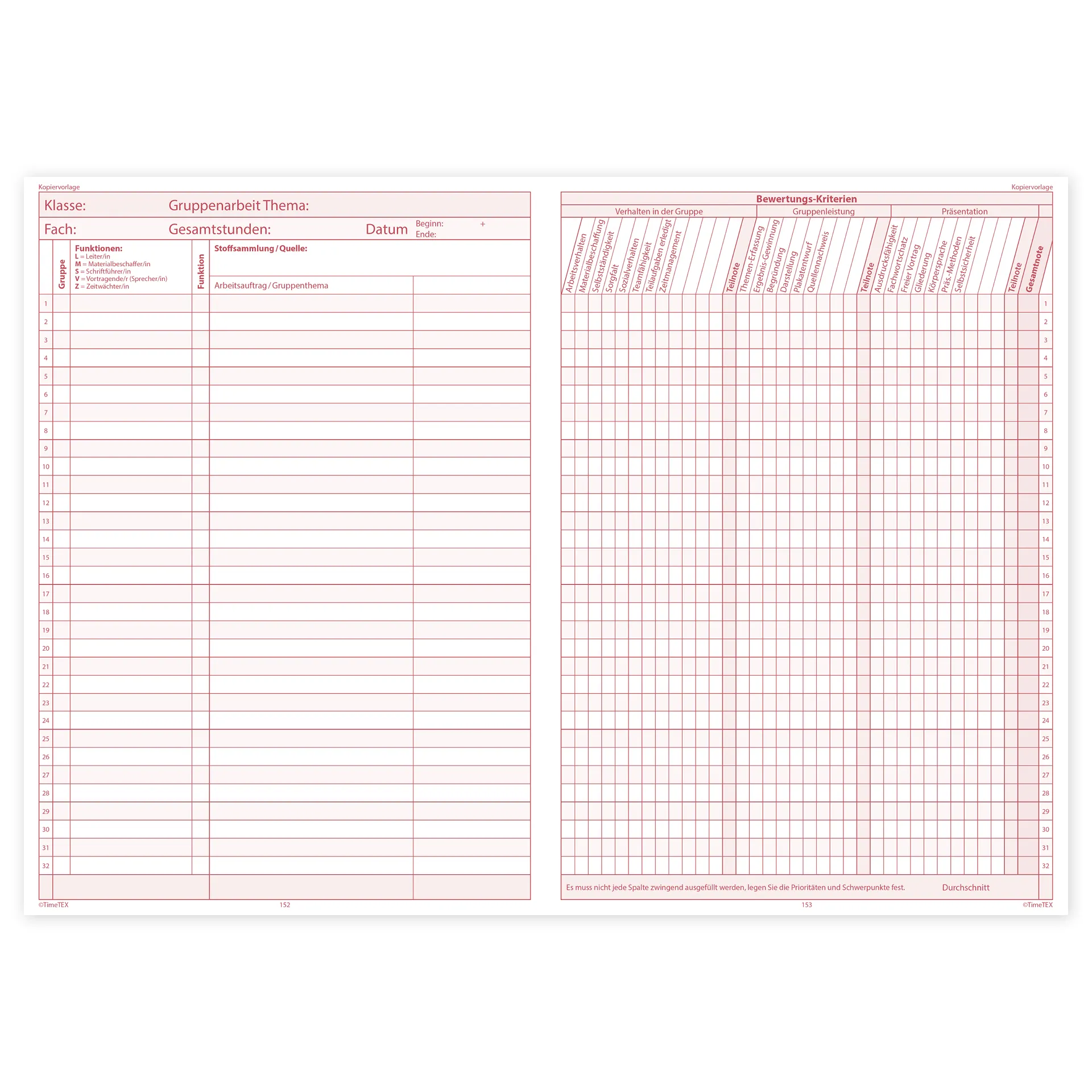 TimeTEX Referendariats-Planer "Documento" A4-Plus