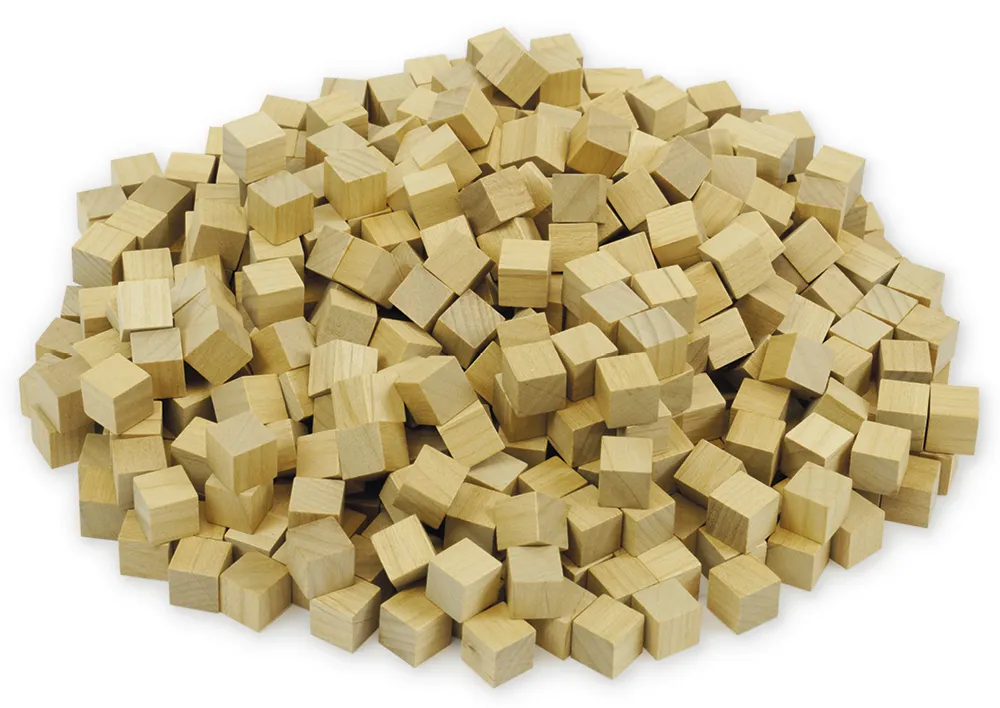 MAB decimale kubus van 1, van hout, 500 stuks