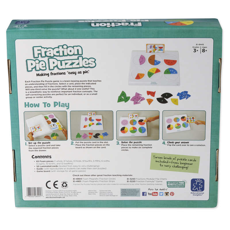 Lernspiel "Bruchrechnen-Puzzle", 116-tlg.