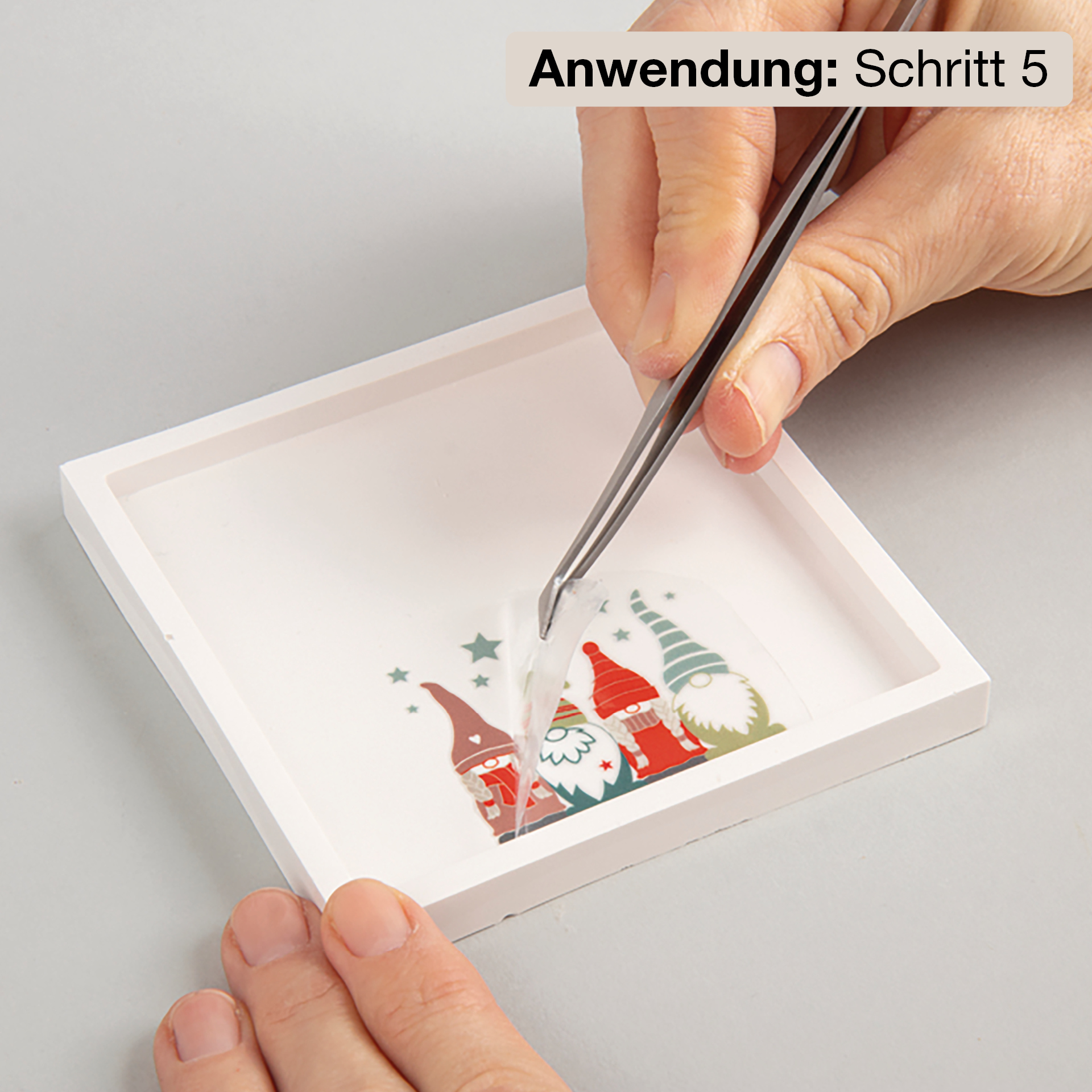 Transfer-Aufkleber "Merry Christmas", mit 3D-Effekt