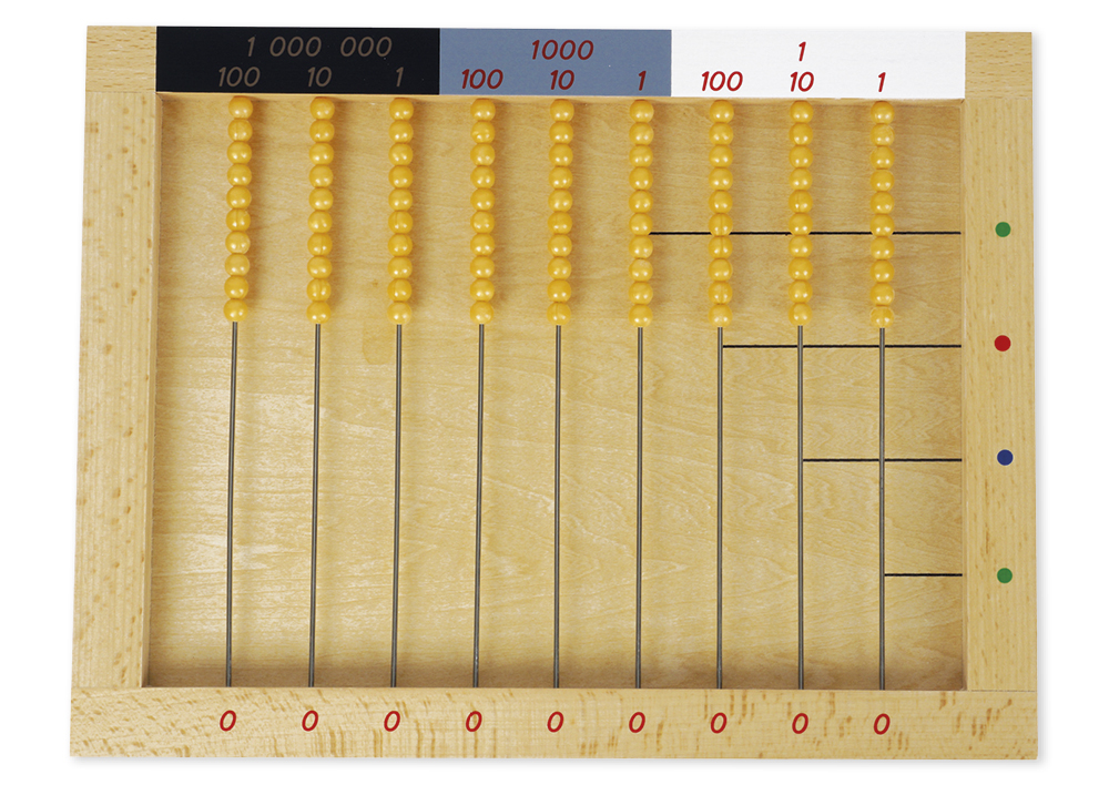 TimeTEX liggende beregningsramme "Montessori Premium"