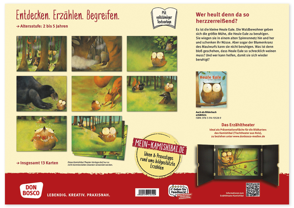 Bildergeschichten-Karten "Heule Eule", 13-tlg.