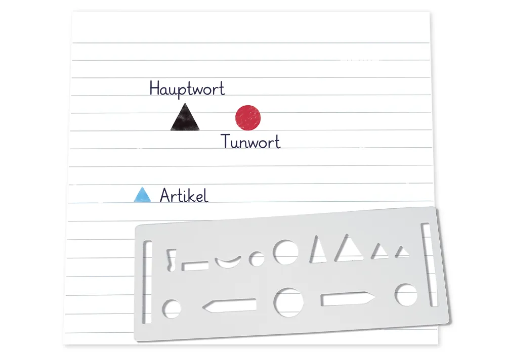 Delar av talstencil av kartong, ca 180 mm, 1 st "Montessori Premium"