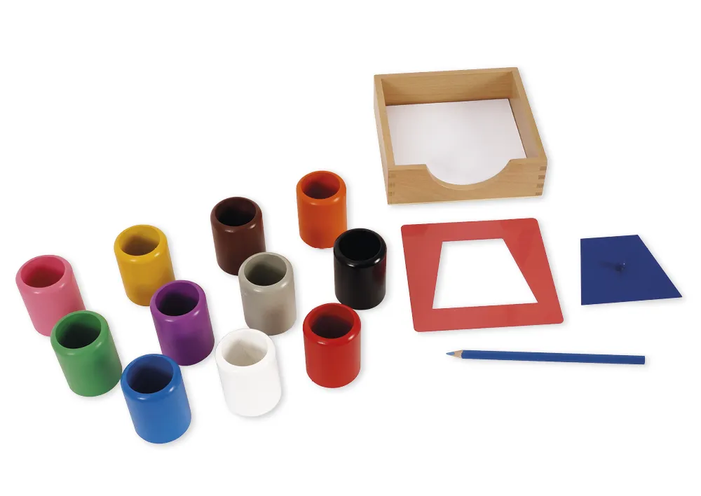 TimeTEX set med 11 färgpennstativ "Montessori Premium"
