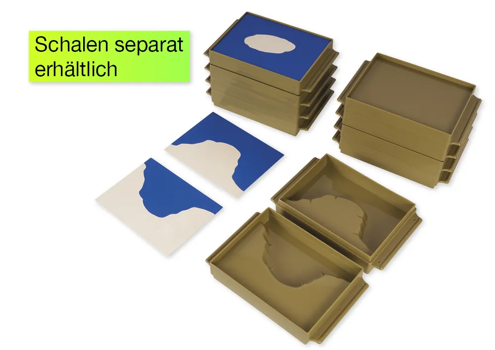 TimeTEX kaarten land- en watervormen "Montessori Premium"