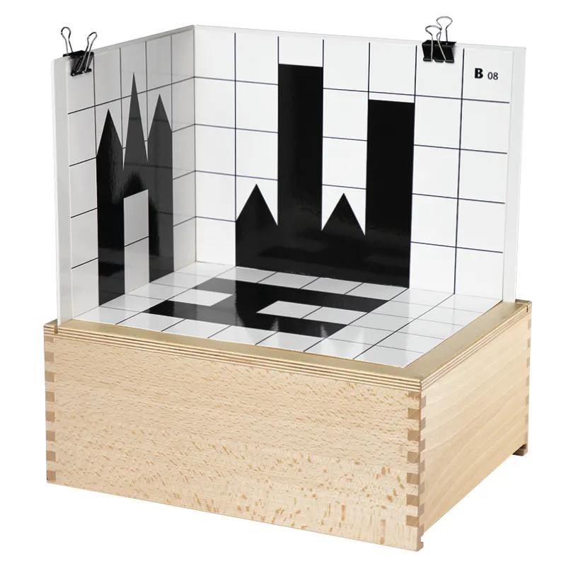 Set Schatten-Vorlagen für Schattenbauspiel, 20 Stück