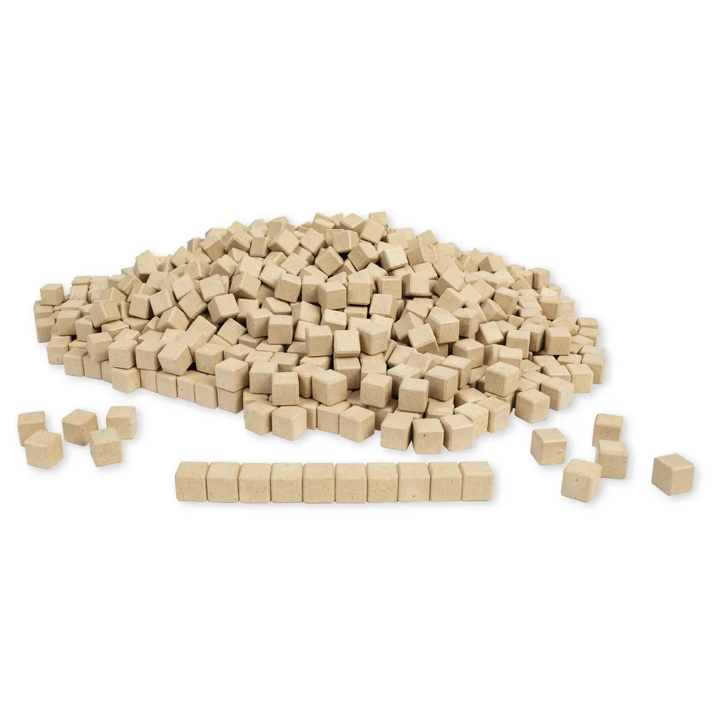 Dienes Dezimalrechen-Einer-Würfel, naturfarben, Satz 1.000 Stück