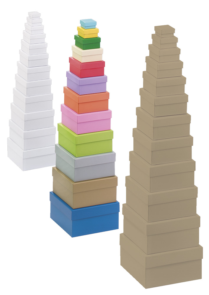 TimeTEX Aufbewahrungs-Karton „Box in Box“, 12-tlg.